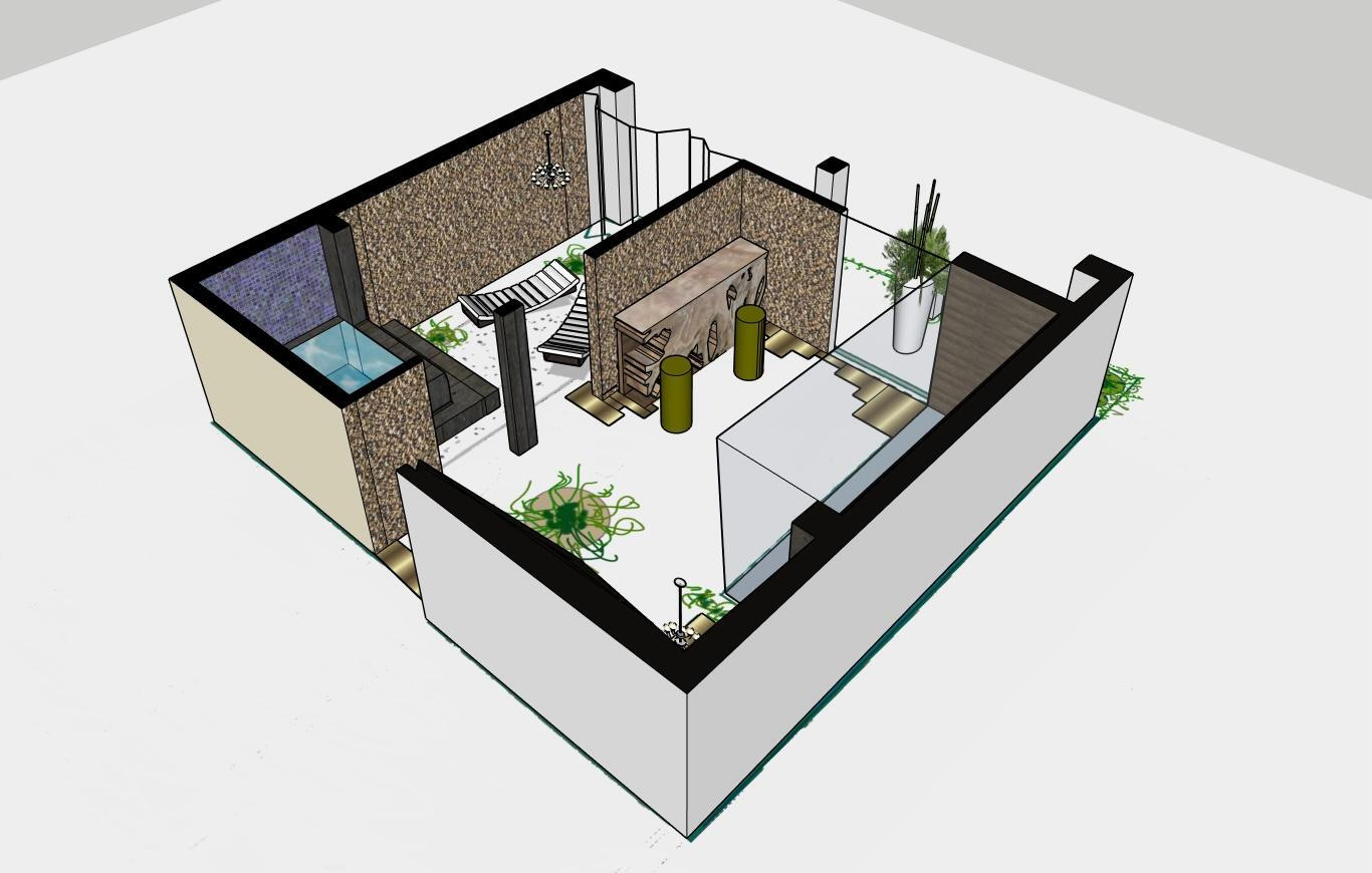 Zona relax SPA privata - Interior design minimalista Studio183"